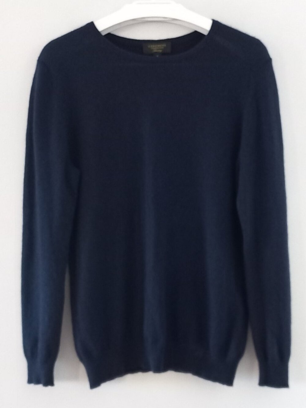 CHARTER CLUB 100% cashmere navy blue sweater